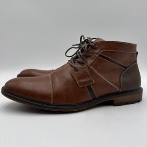 Restoration Men's Leather Dress Shoes US Size 13 M Brown Lace Up Worth Oxford